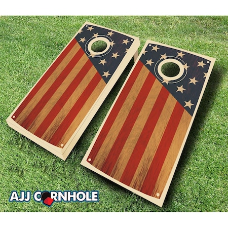 Mkf Collection By Mia K. Farrow Colonial Chestnut Theme Cornhole Set with bags - 8 x 24 x 48 in. 109-Colonial